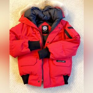 Canada Goose Red Jacket with Black Label